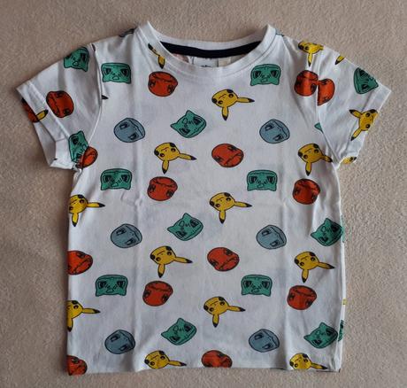 Dětské bílé tričko, triko pokémon/pikachu, vel.110, pepco,110