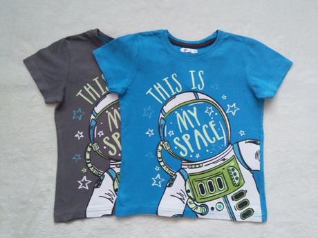 Set 2 triček s kosmonautem, pepco,98