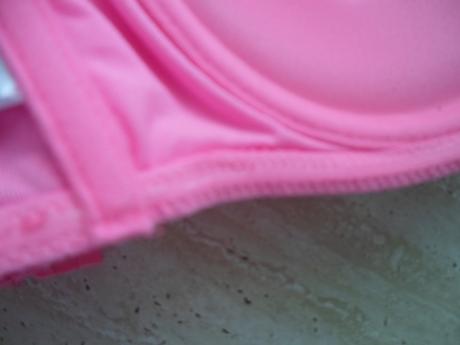 Růžové krajkové plavky plavková podprsenka, new yorker,m