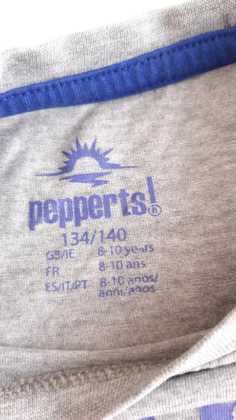 Šedé tričko 134-140, pepperts,134