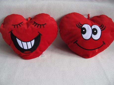Plyšové hračky, zamilované srdíčka, 