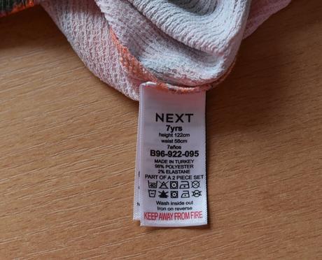 Komplet vel. 7 let, next,122