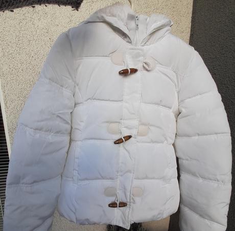 Zimní bunda bílá - vel. s-m, s