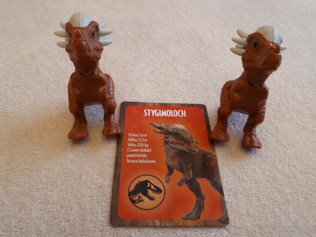 Dětská hračka - dvě postavičky, figurky, dinosaurů, 