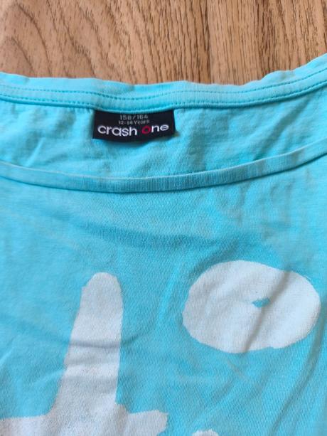 Světle modrý croptop 158/164, takko,164