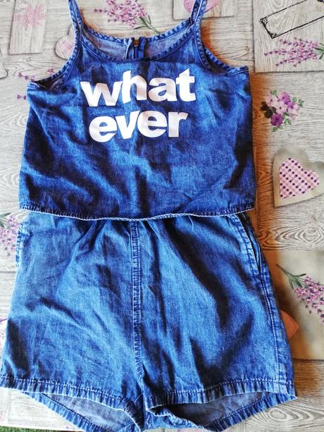 Overal dívčí letní, riflový, vel. 134., 134