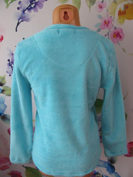 Modrá fleecová mikina s hřejivou podšívkou, secret,s