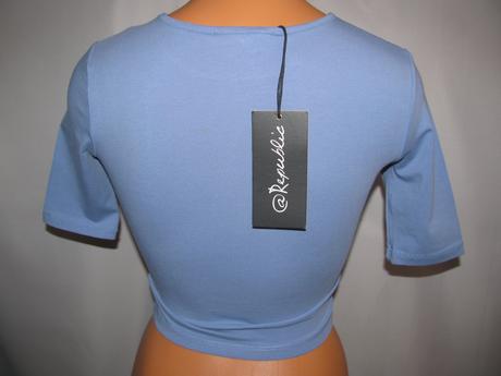 Elastické tričko crop top, xs