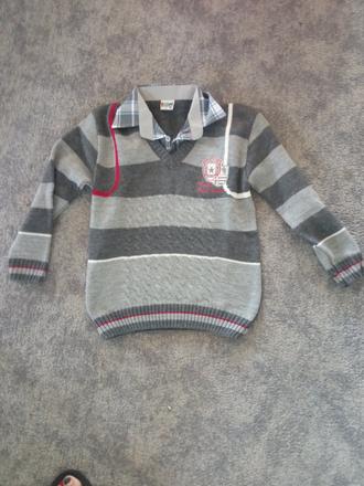 Svetr s límečkem cca 116-122, 116