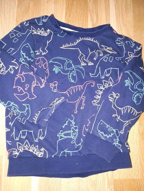 Modré mikina s dinosaury 104 tu, tu,104