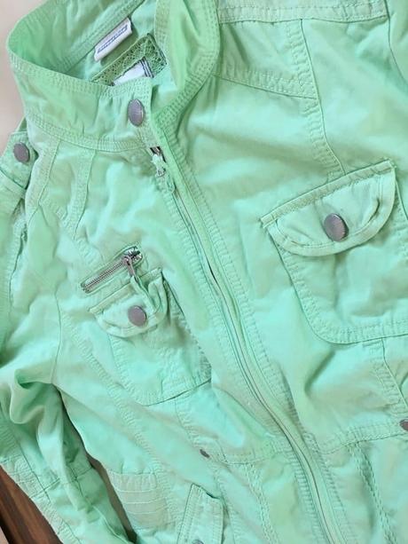 Zelená bunda, vel m-xl, street one, l