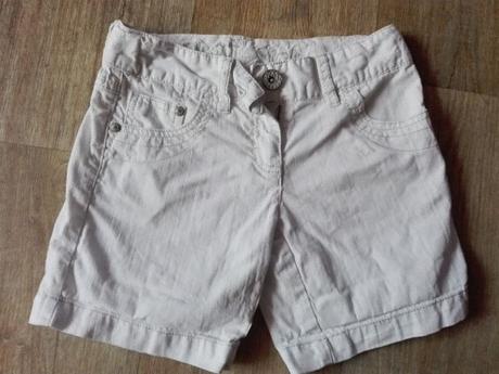 Bílé riflové kraťasy-šortky next s regulací, next,128