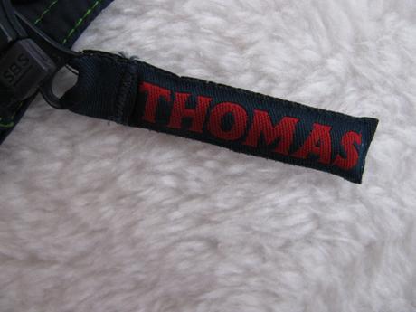 Chlapecká tmavě modrá vesta mašinka tomáš, 86