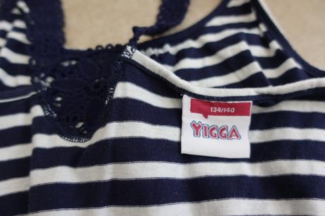 Cerno bile pruhovane stai yigga 134/140, yigga,134