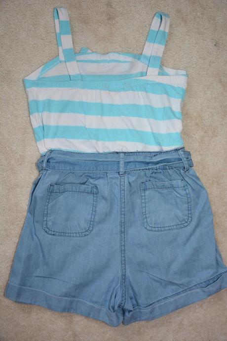 Pruhovaný letní overal, young dimension,116