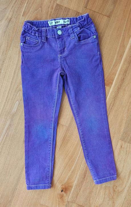 Džíny rifle jeans fialové, denim co,110