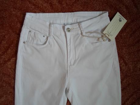 Bílé kalhoty rifle džíny, 36