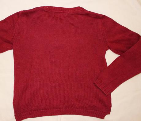 Ax78. vínový svetr 2-4 roky, h&m,104