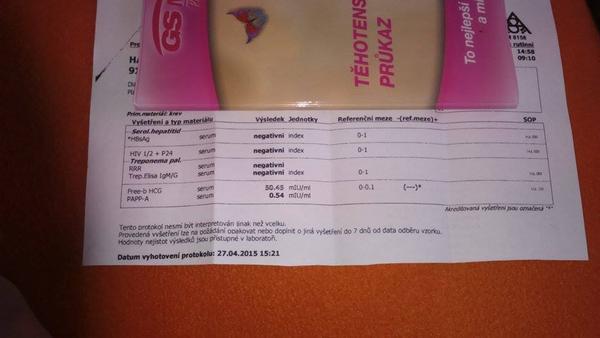 Krevní testy PAPP-A a Free-b HCG, jsou v pořádku?