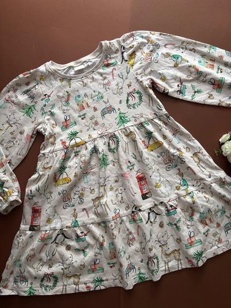 Ob/ šaty vánoční - v.6/7 let, 122