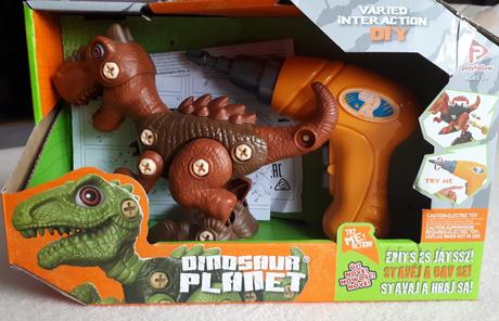 Dinosaurus šroubovací se šroubovákem na baterie,