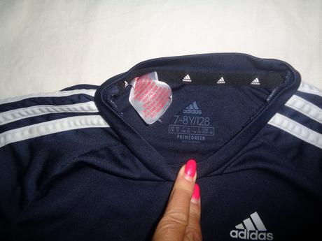 Tmavomodré funkční tričko adidas 7/8 let, adidas,128