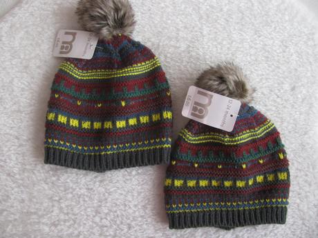 Barevné čepice, kulich - pro dvojčata, 92