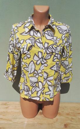 Plátěná košile blůzka do pasu verse - vel.38, 38