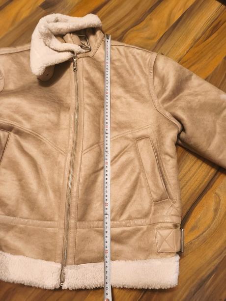 Zimní bunda beránkem oversize s-l, amisu,m