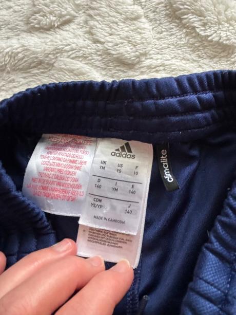 K4/ tepláky modré - v.9/10 let, adidas,140