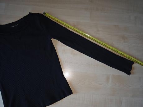 Tričko s dl. rukávem černé sinsay xs, sinsay,xs