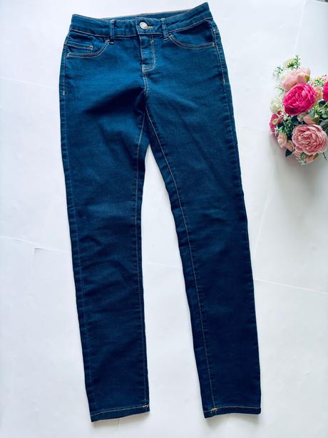 Džíny modré slim fit - v.152 dívčí, c&a,152