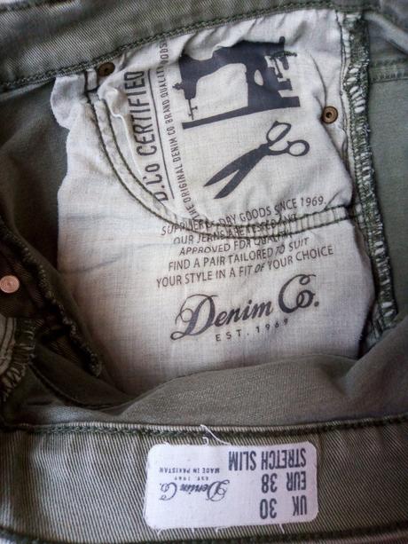 Trhané šortky zn."denim&co" vel."38/m", denim co,38