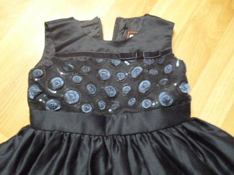 Modré šaty s flitry vel. 2 sugar, 98