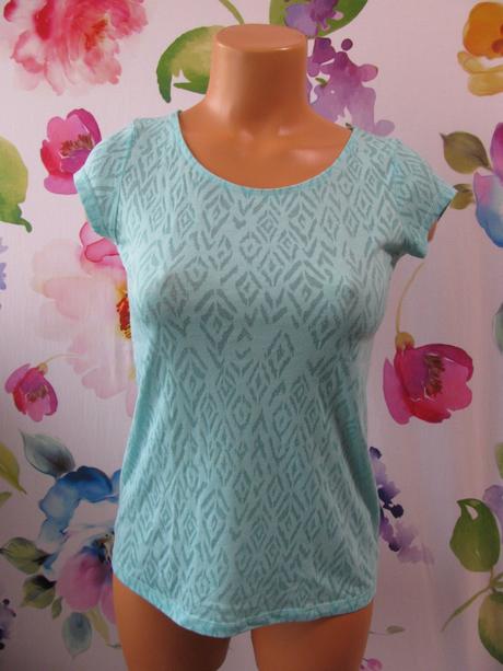 Dámská tyrkysová pružná halenka,tričko, camaieu,32