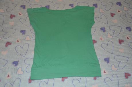 134 140 146 zelené triko se srdcem a kamínky, c&a,140