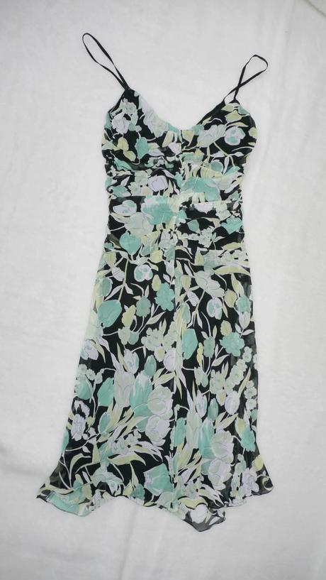 Zeleno-cerne saty mng na raminka, mango,xs