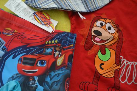 Letní set na tři roky,plavky,tričko,klobouček, nickelodeon,104