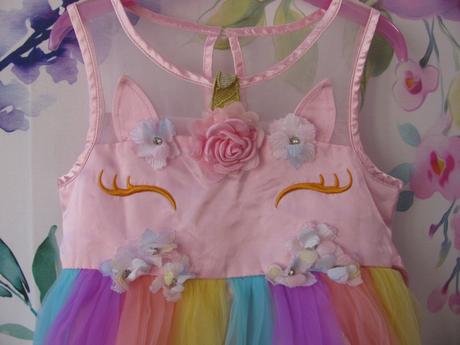 Kostým-krásné šaty s čelenkou unicorn,