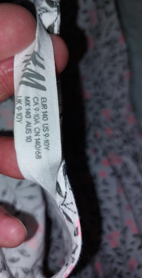 Šaty neon květy, h&m,140