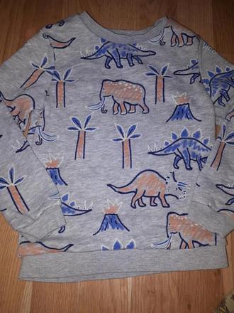 Šedå mikina se slony 104, marks & spencer,104