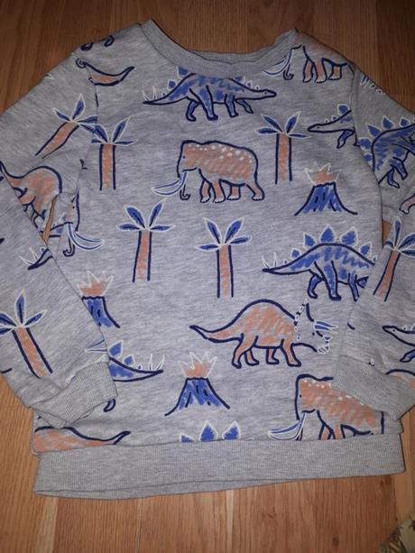 Šedå mikina se slony 104, marks & spencer,104