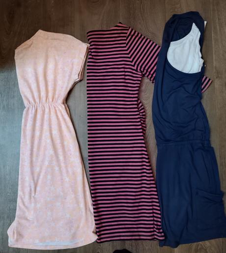 3x těhotenské letní šaty, vel.l (40/42), esmara,l