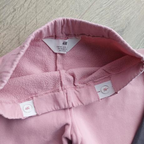 Dětské teplé legíny 3x vel. 140, h&m,140