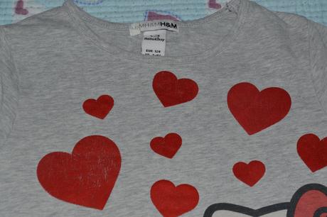 Bavlněné tričko s hello kitty, 116/ 122/128, h&m,116