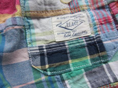 Sukýnkové kostkované kraťásky, ralph lauren,80