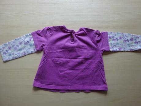 Tričko/tunika s kytičkami dl.r., vel. 86, f&f,86