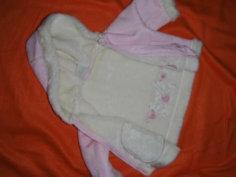 Luxus zimní vyšívaný růžový kabát z broušené kůže, ladybird,74