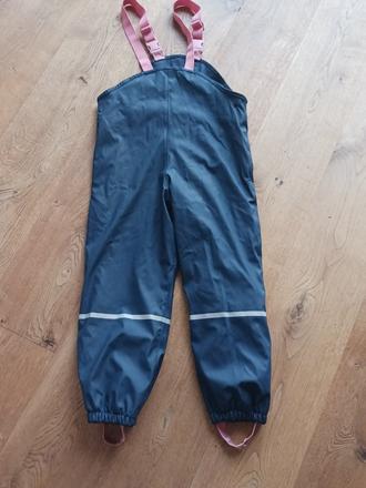 Zateplené kalhoty do deště č.122/128, 122