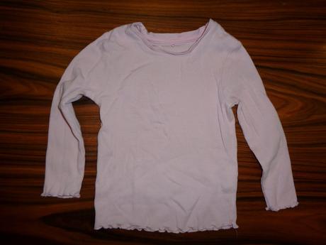 Pěkné růžové řádkované bavlněné tričko, george,92